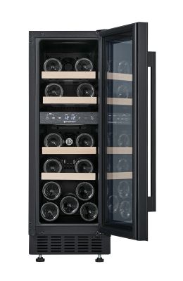 Racitor de vin incorporabil sub blat CBU18DZBM, 18 sticle, 2 zone CLIMADIFF