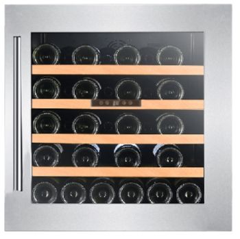 Racitor de vin CLI60, 44 sticle, 1 zona, incorporabil in coloana CLIMADIFF